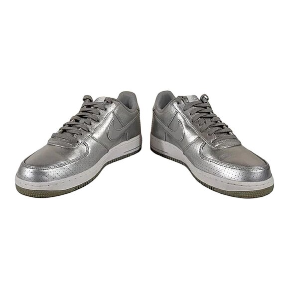 Nike Air Force 1 LV8 Dream Team Metallic Silver Low Sneaker Good Cond - 8.5 - Picture 6 of 11